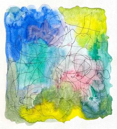 Linie trifft Farbe